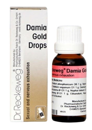 Dr Reckeweg Damia Gold Drops (22ml)