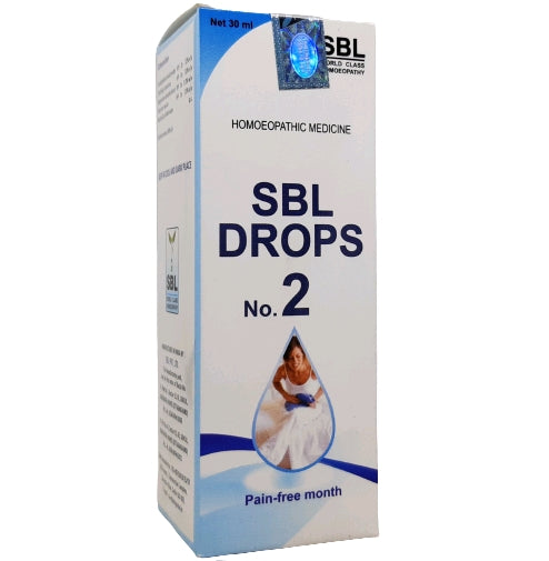 SBL Drops No.2 Pain Free Month - The Homoeopathy Store