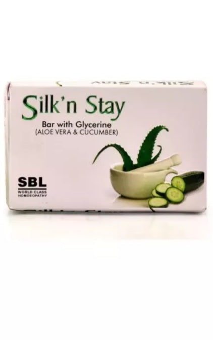 SBL Silk N Stay Aloevera & Cucumber Soap (75g) - SBL- The Homoeopathy Store