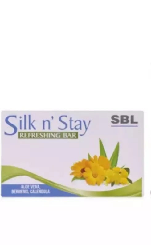 SBL Silk N Stay Refreshing Bar (Aloe Vera, Berberia And Calendula) 75g - SBL- The Homoeopathy Store