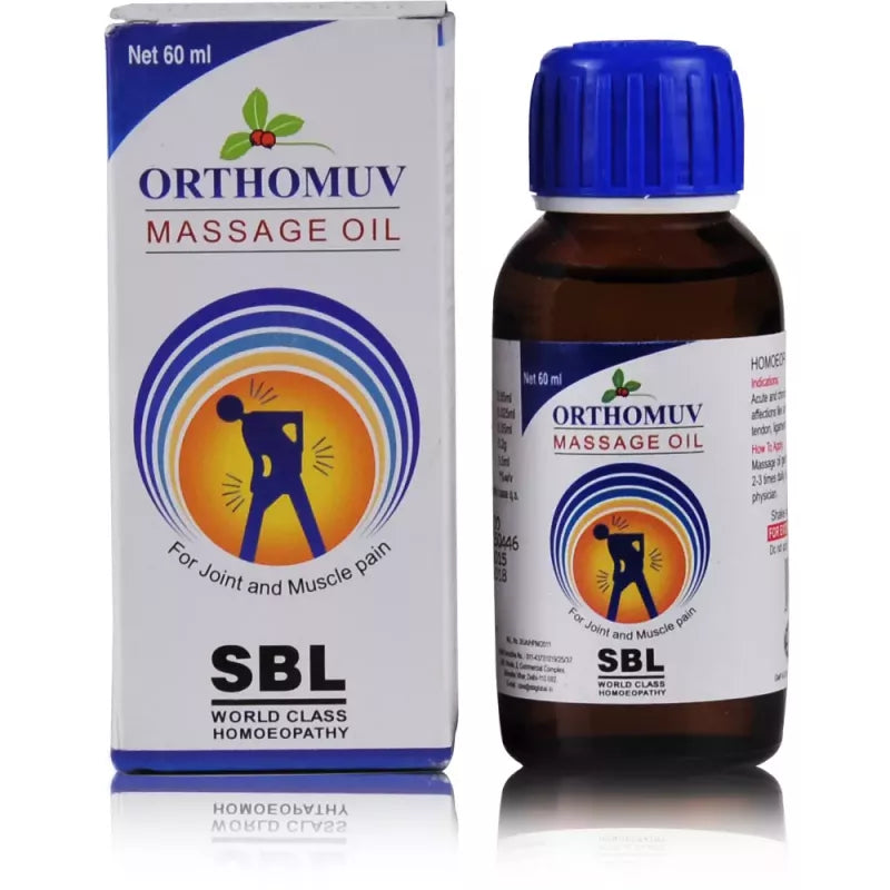 SBL Orthomuv Massage Oil 60ml - SBL- The Homoeopathy Store