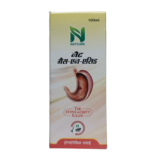 Nat Gas N Acid Syrup - Natcure- The Homoeopathy Store