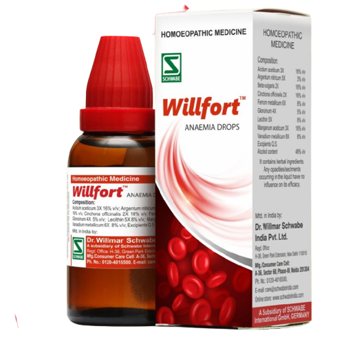 Willfort Anaemia Drops Schwabe - Dr. Willmar Schwabe India- The Homoeopathy Store