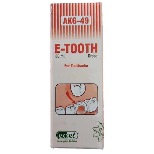 E-Tooth Drops ( AKG-49) Excel Pharma - Excel Pharma- The Homoeopathy Store