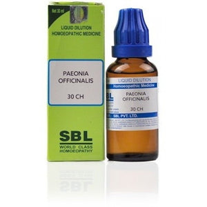 SBL Paeonia officinalis 30CH  30 ml - The Homoeopathy Store