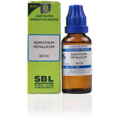 SBL Bismuthum Metallicum 30CH 30ml - The Homoeopathy Store