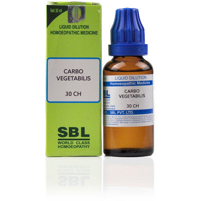 SBL Carbo Vegetabilis 30CH 30 ml - The Homoeopathy Store