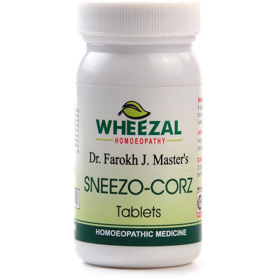 Wheezal Sneezo-Corz Tablets(75 tabs) - Wheezal- The Homoeopathy Store