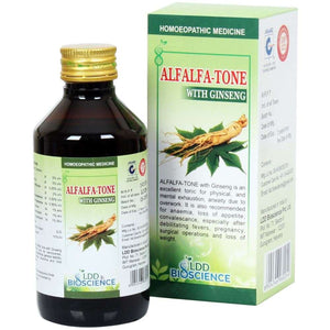 Alfalfa Tone With Ginseng (180ml) LDD Bioscience - The Homoeopathy Store