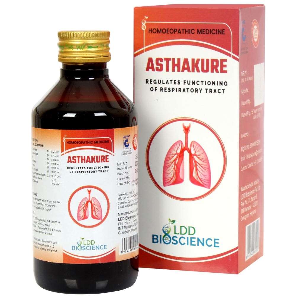 Asthakure Syrup (100ml) LDD Bioscience - LDD Bioscience- The Homoeopathy Store