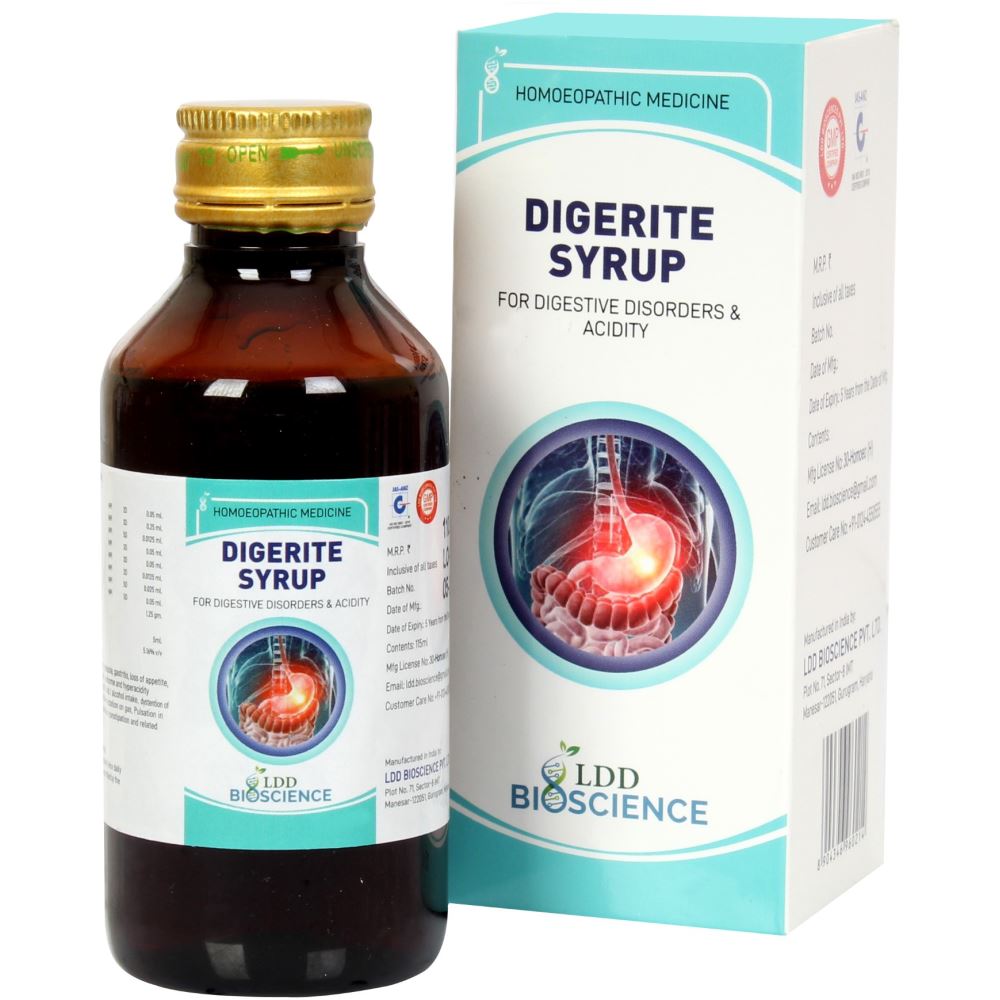 Digerite Syrup (115ml) LDD Bioscience - LDD Bioscience- The Homoeopathy Store