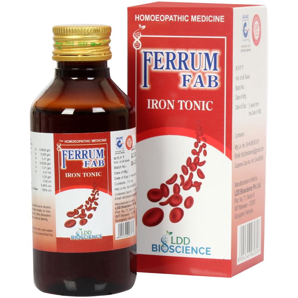 Ferrum Fab Tonic (115ml) LDD Bioscience - LDD Bioscience- The Homoeopathy Store