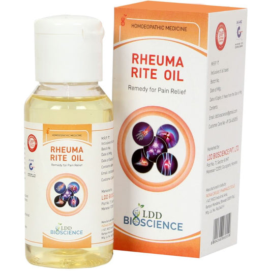 Rheuma Rite Pain Relief Oil (60ml) LDD Bioscience - LDD Bioscience- The Homoeopathy Store