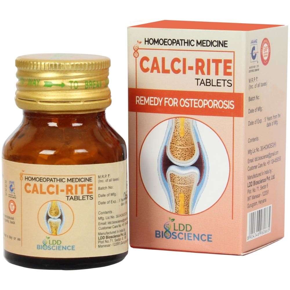 Calci Rite Tablet (25g) LDD Bioscience - LDD Bioscience- The Homoeopathy Store