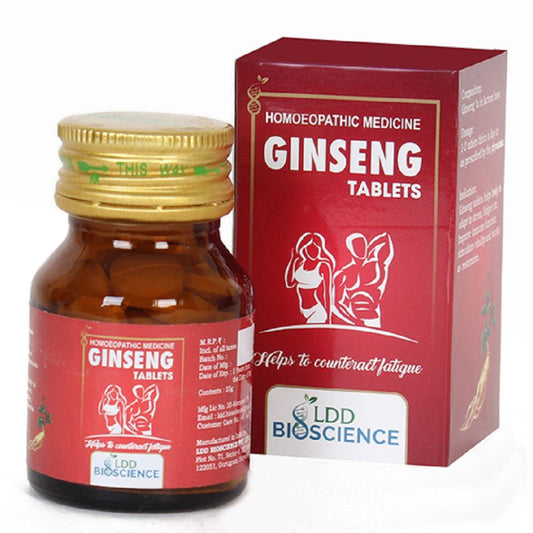 Ginseng Tablet LDD Bioscience (25g) - LDD Bioscience- The Homoeopathy Store