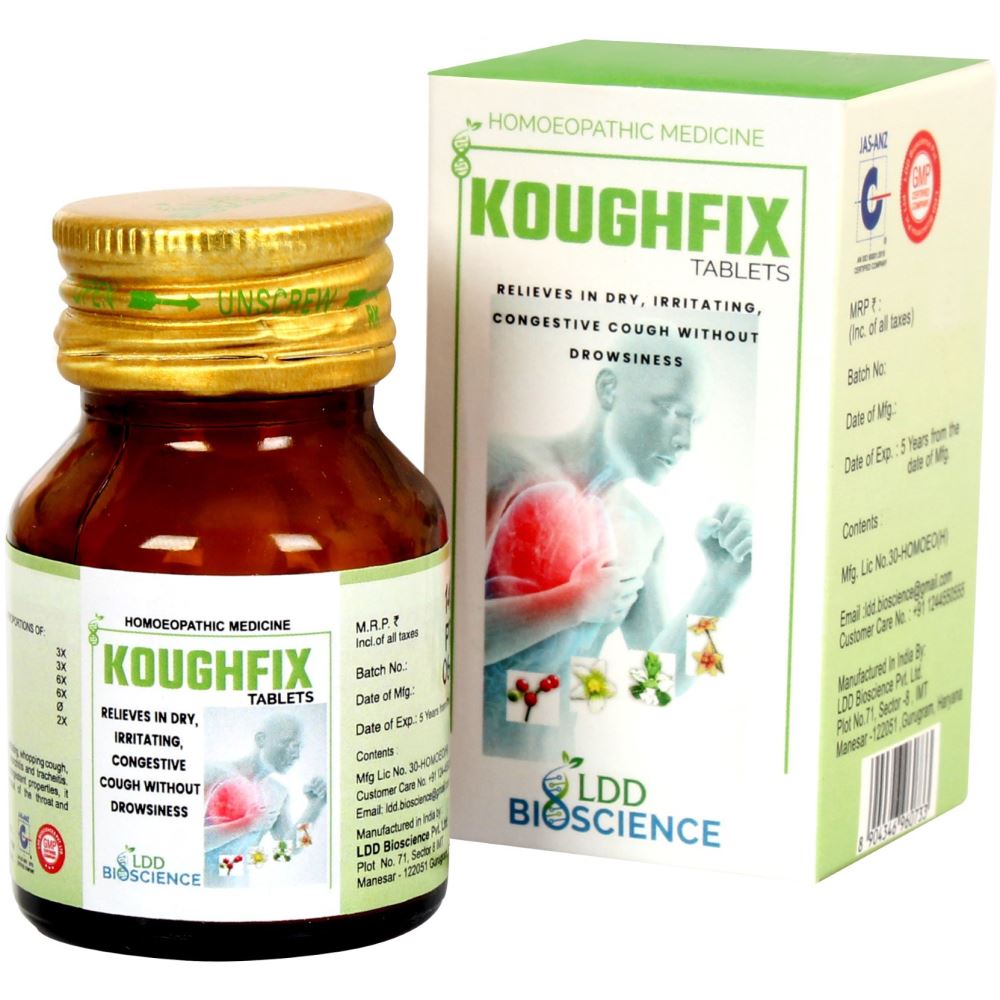 Koughfix Tablet (25g) LDD Bioscience - LDD Bioscience- The Homoeopathy Store