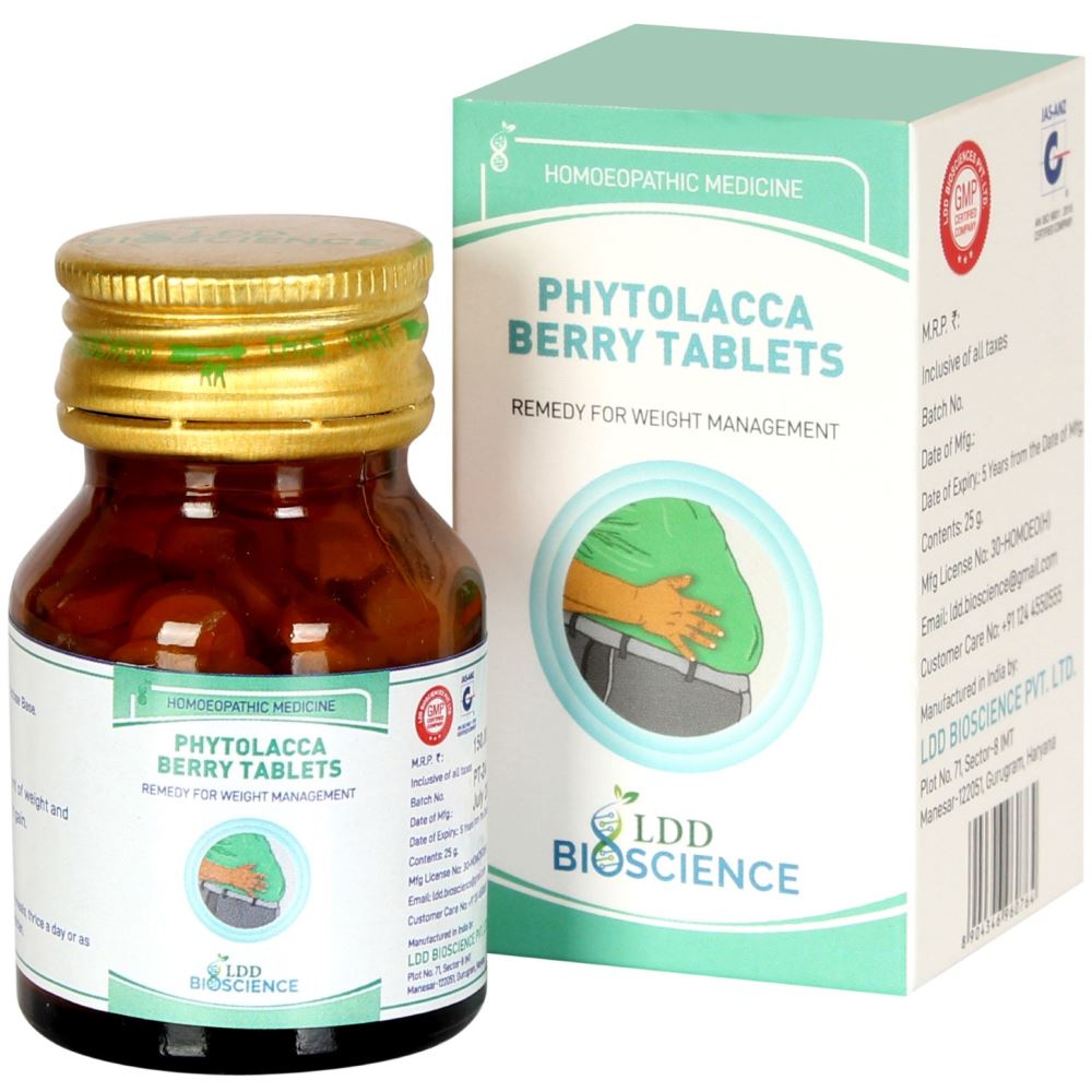 Phytolacca Berry Tablet (25g) LDD Bioscience - LDD Bioscience- The Homoeopathy Store