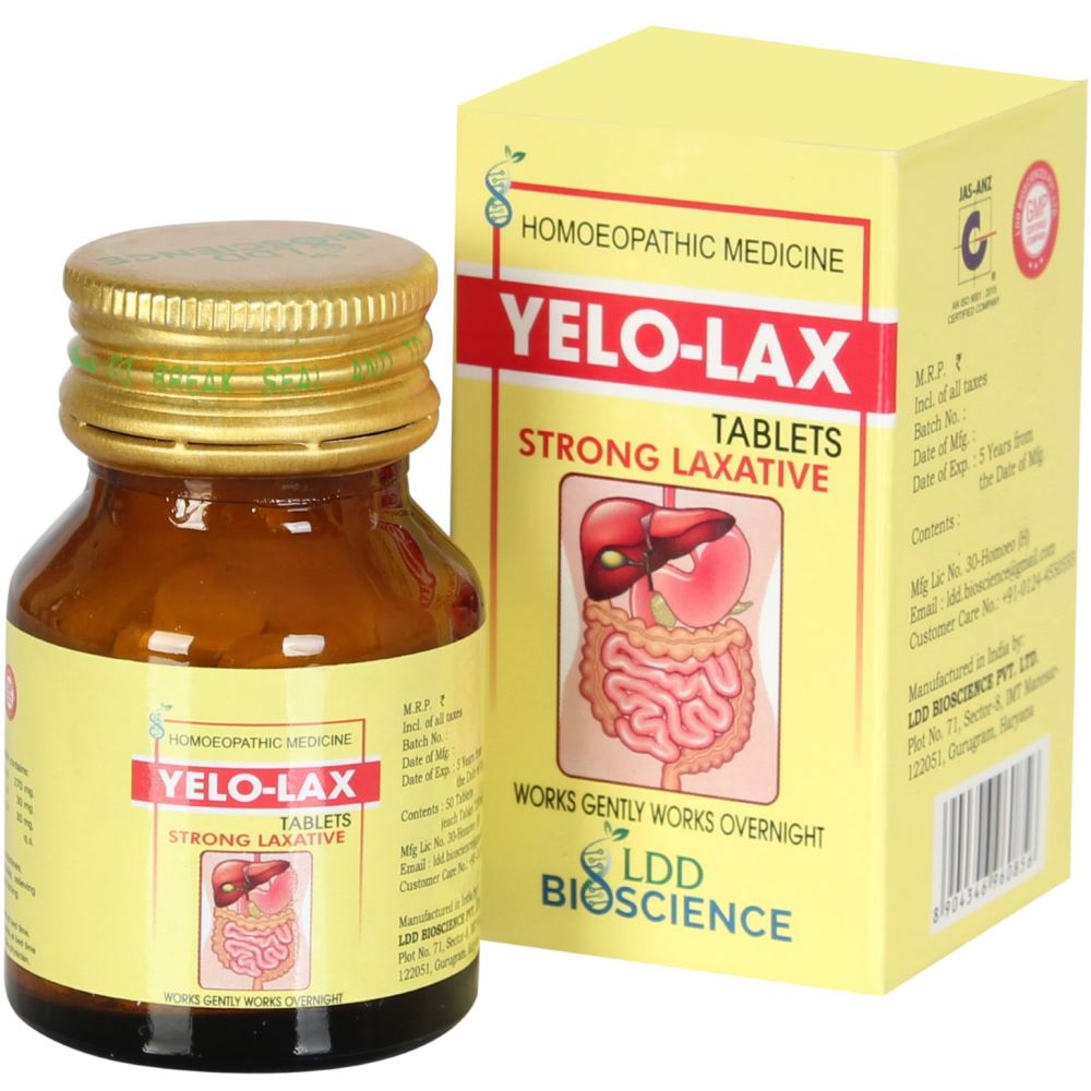 Yelo Lax Tab LDD Bioscience - LDD Bioscience- The Homoeopathy Store