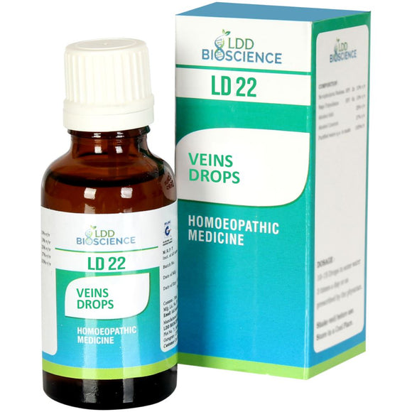 LD 22 Veins Drop LDD Bioscience - The Homoeopathy Store