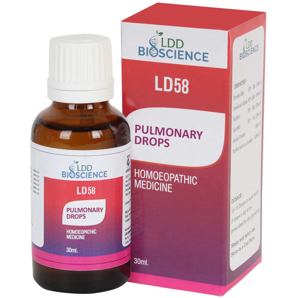 LD 58 Pulmonary Drop LDD Bioscience - LDD Bioscience- The Homoeopathy Store