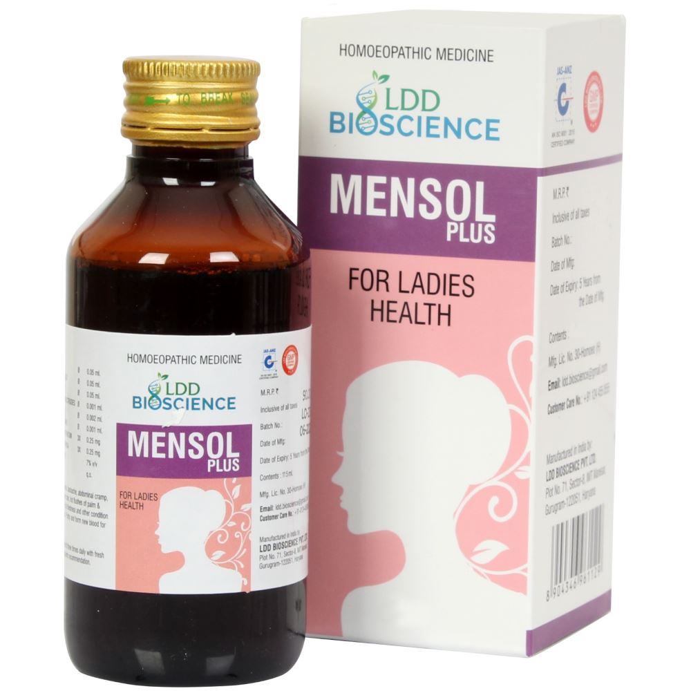 Mensol Plus Syrup (115ml) LDD Bioscience - LDD Bioscience- The Homoeopathy Store