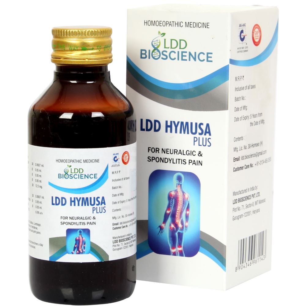 Hymusa Plus Syrup (115ml) LDD Biosciene - LDD Bioscience- The Homoeopathy Store