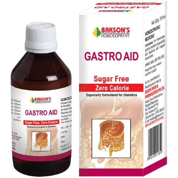 Gastro Aid Syrup SF Bakson - The Homoeopathy Store