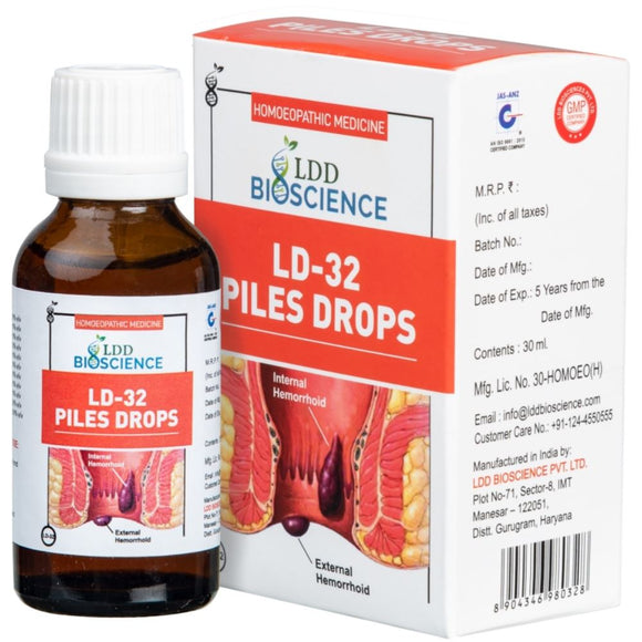 LD 32 Piles Drop LDD Bioscience - The Homoeopathy Store