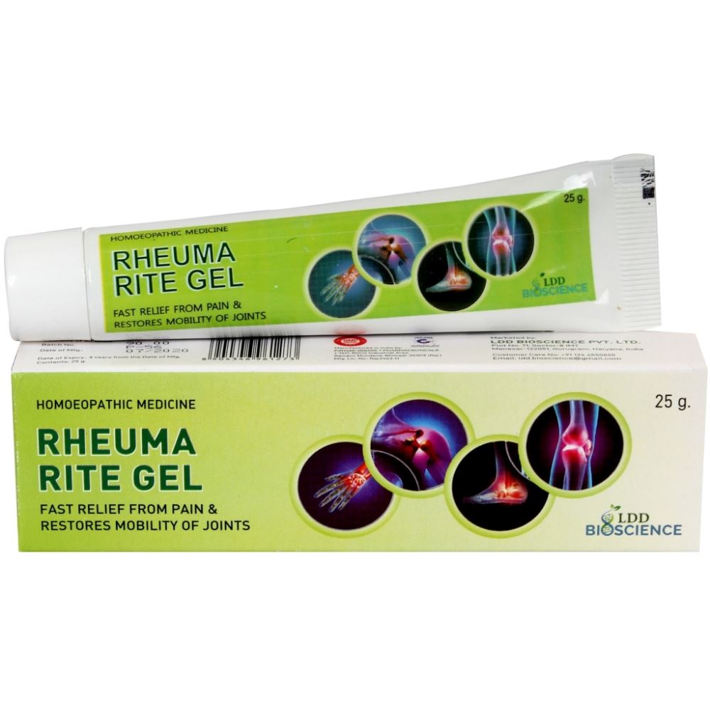 Rheuma Rite Gel (25g) LDD Bioscience - LDD Bioscience- The Homoeopathy Store