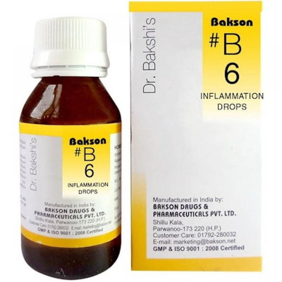 Bakson B6 (Inflammation Drops) - The Homoeopathy Store