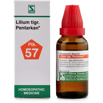 Lilium tig Pentarkan (Ptk-57) - Dr. Willmar Schwabe India- The Homoeopathy Store