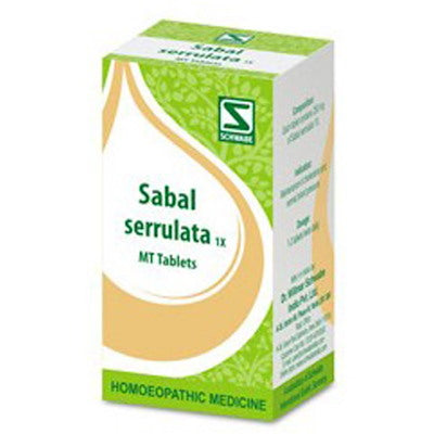 Sabal serrulata 1x MT tabs - Dr. Willmar Schwabe India- The Homoeopathy Store