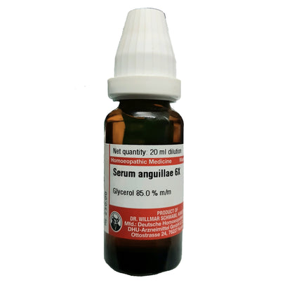 Serum Anguillae 6X  Dr. Willmar Schwabe Germany Dilution - Dr. Willmar Schwabe Germany- The Homoeopathy Store