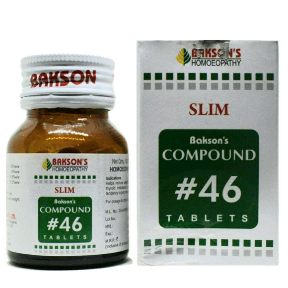 Bakson Compound 46 Slim Tablets - The Homoeopathy Store