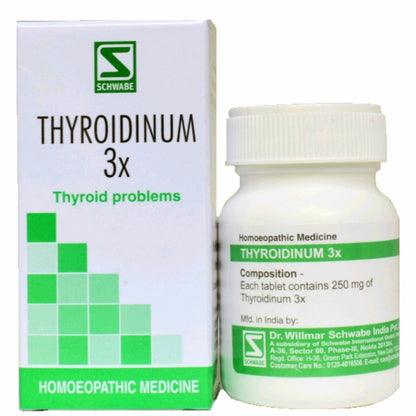 Thyroidinum 3X tabs Schwabe - Dr. Willmar Schwabe India- The Homoeopathy Store