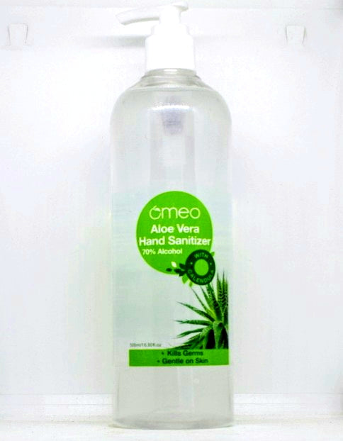 Omeo Aloe Vera Hand Sanitizer 500 ml - Bjain- The Homoeopathy Store