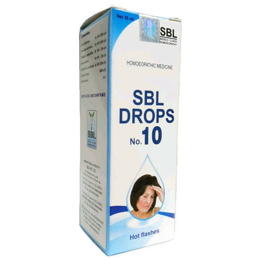 SBL Drops No.10 Hot Flashes - SBL- The Homoeopathy Store