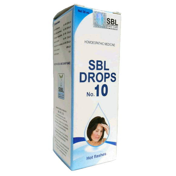 SBL Drops No.10 Hot Flashes - The Homoeopathy Store