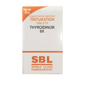 Thyroidinum 6X tabs SBL - The Homoeopathy Store