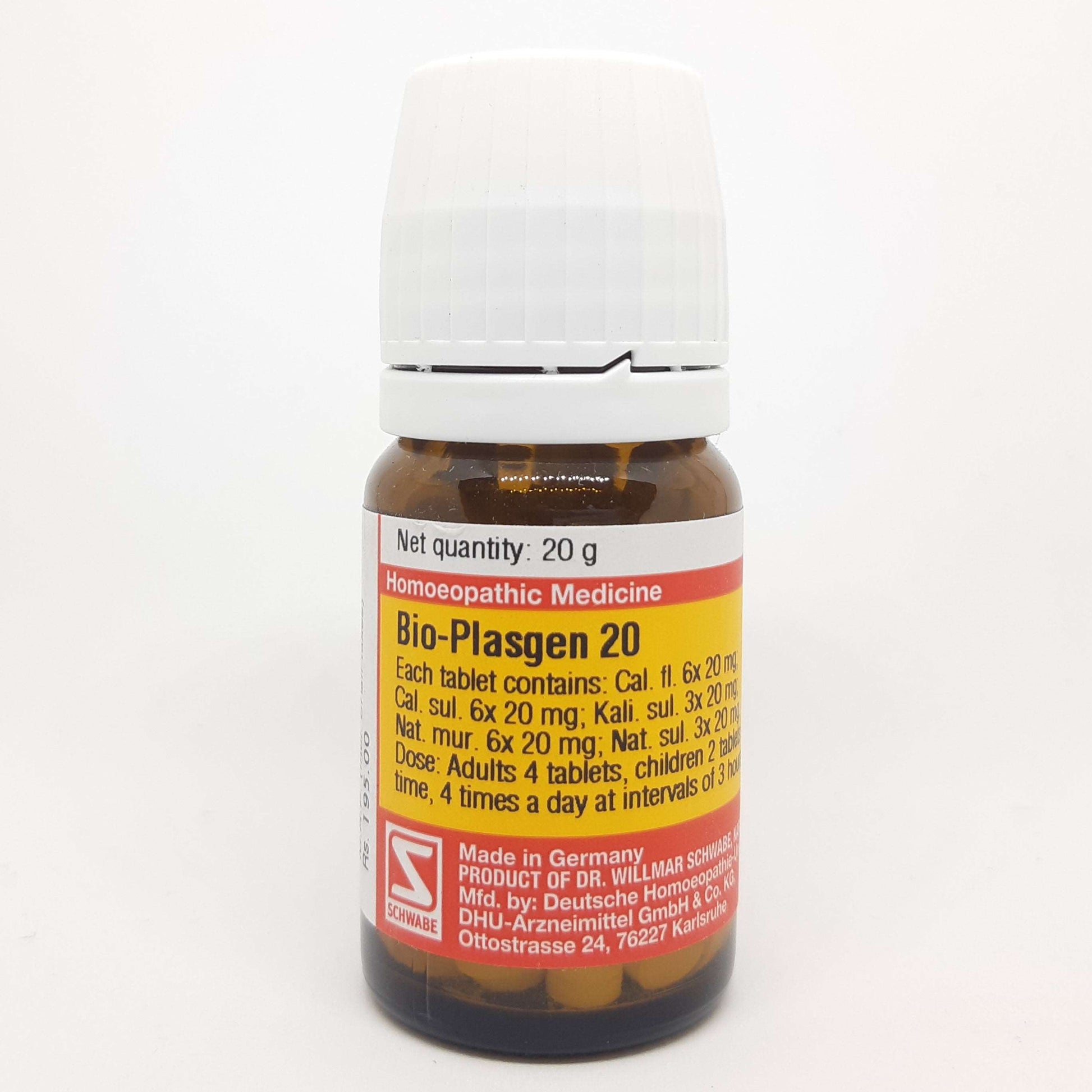 Bio Plasgen 20 Dr. Willmar Schwabe Germany - Dr. Willmar Schwabe Germany- The Homoeopathy Store