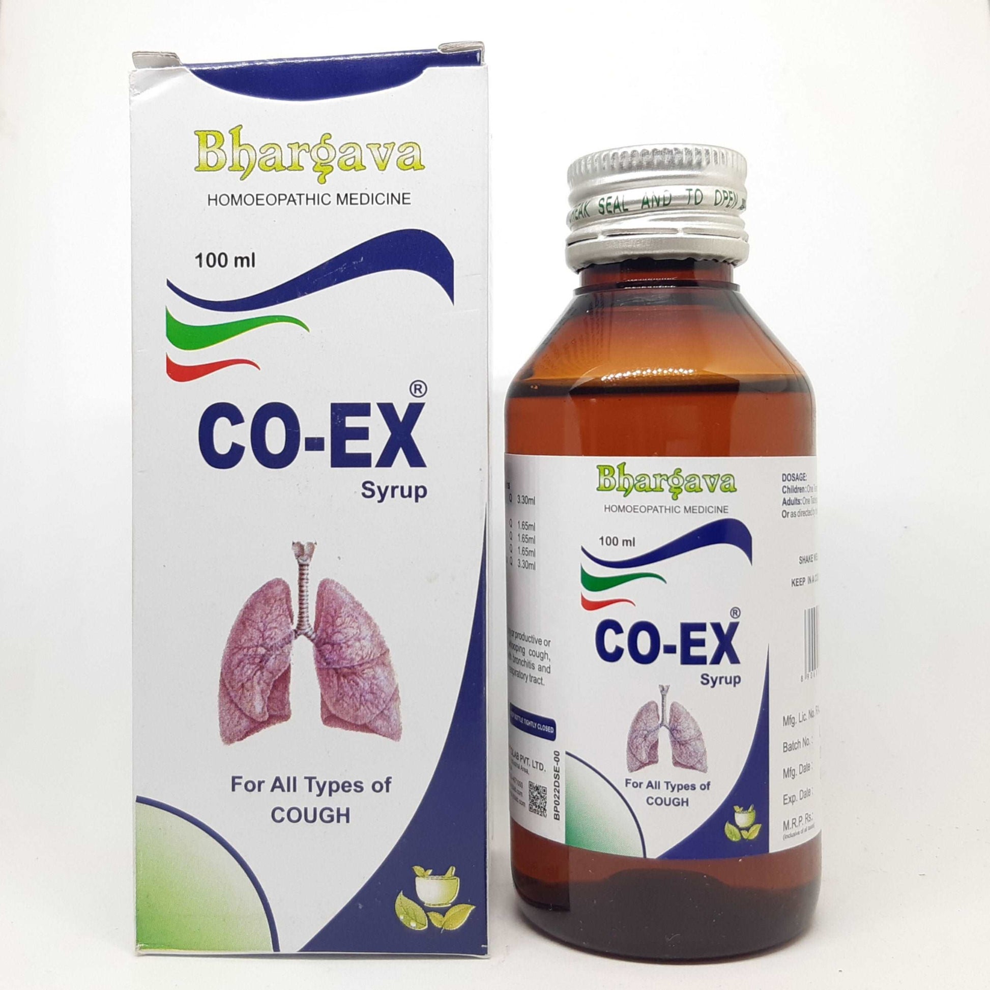 Co-ex Syrup 100 ml Bhargava - Bhargava Phytolabs- The Homoeopathy Store