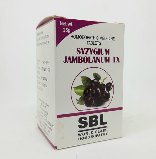 Syzygium jambolanum 1X MT tabs SBL - SBL- The Homoeopathy Store