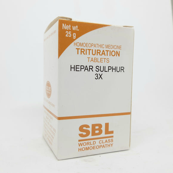 Hepar Sulph 3X SBL - The Homoeopathy Store