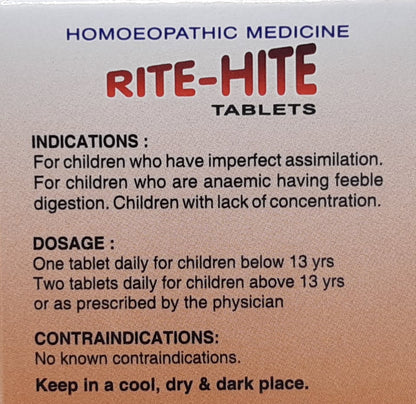 Rite-Hite tabs - SBL- The Homoeopathy Store