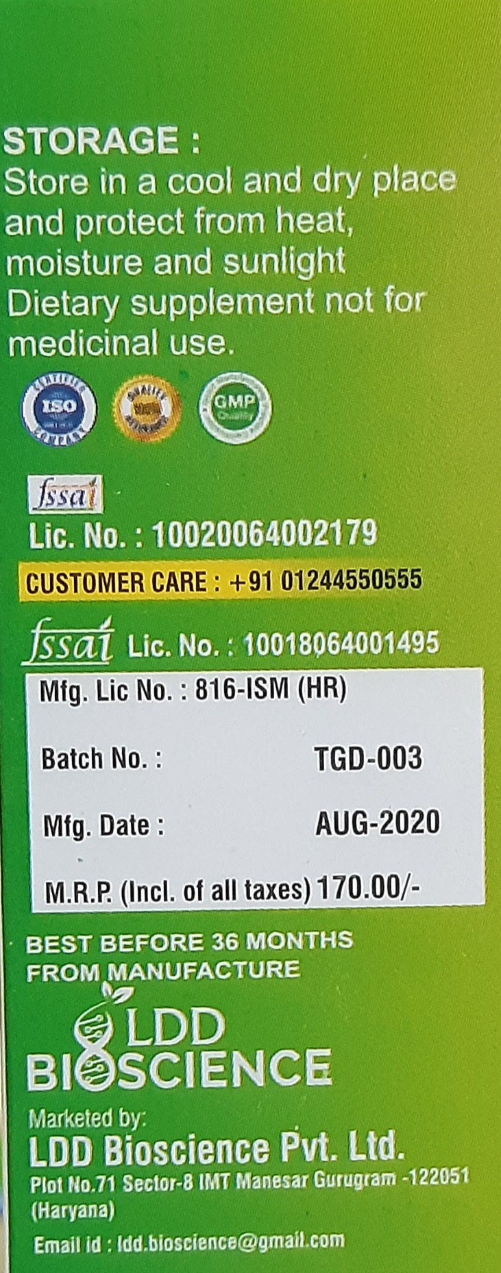 Tulsi GP Drops - LDD Bioscience- The Homoeopathy Store