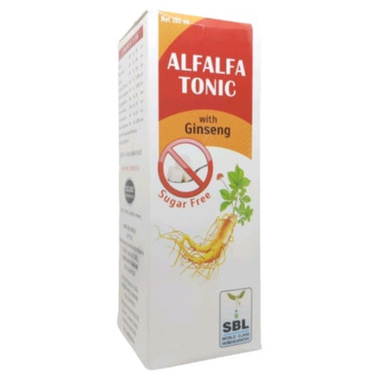 Alfalfa Tonic with Ginseng Sugar Free SBL 180 ml - SBL- The Homoeopathy Store