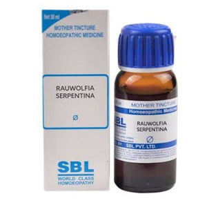 Rauwolfia serpentina Q 30 ml SBL - The Homoeopathy Store
