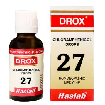 DROX 27 CHLORALPHENICOL DROPS HSL - HSL Haslab- The Homoeopathy Store