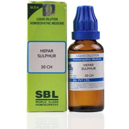 SBL Hepar Sulphur 30CH - SBL- The Homoeopathy Store