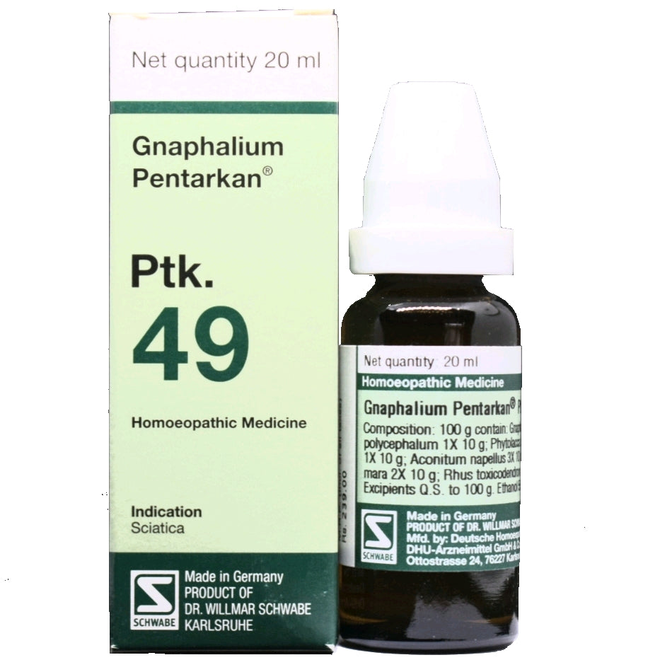 Gnaphalium Pentarkan Ptk 49 - The Homoeopathy Store